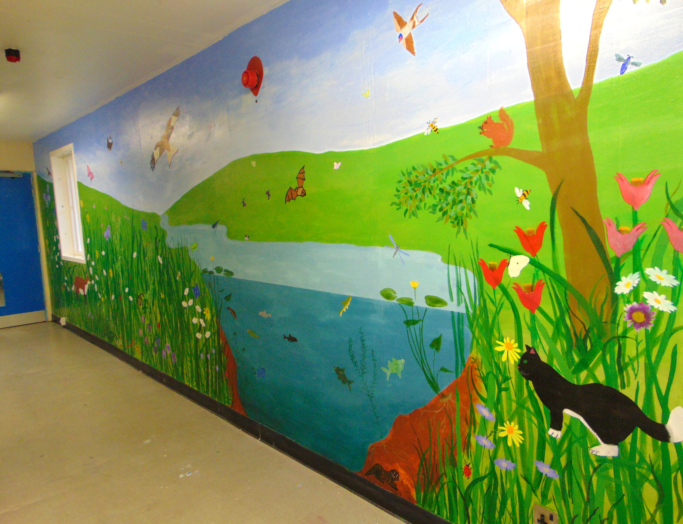 Participatory mural at HMP Send, delivered with Create, 2025
