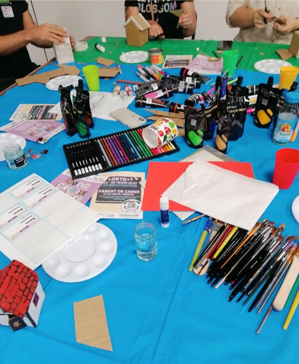 Craft workshop for Blossom LGBTQ CIC, 2022