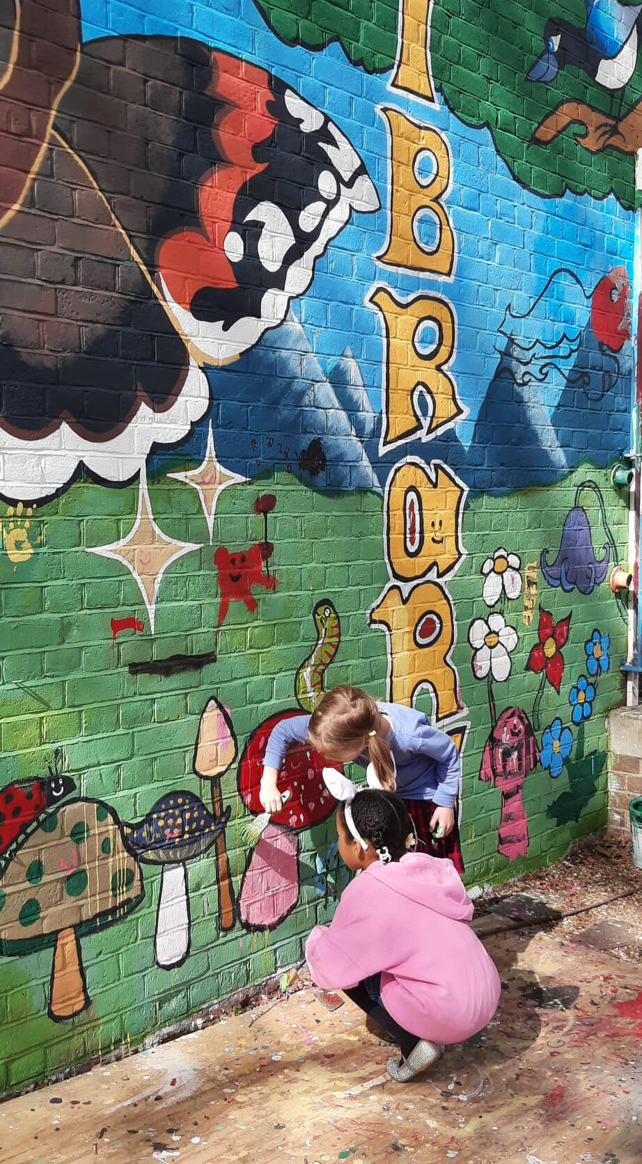 Kids' mural workshop at Sydenham Library, 2026