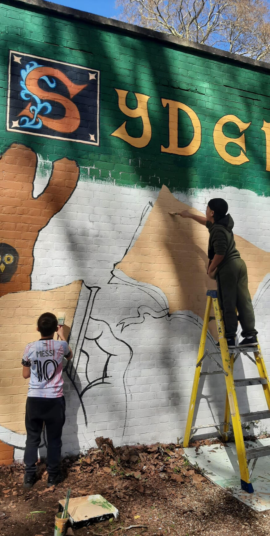 Kids' mural workshop at Sydenham Library, 2026